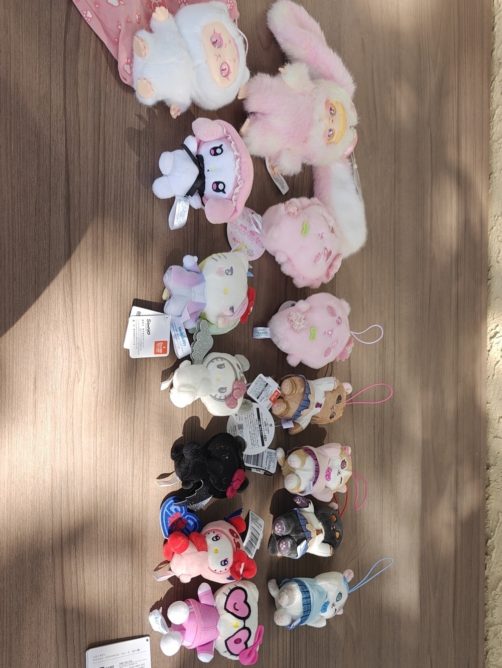 Plush Pink Character Keychain - Soft Clip-On Toy